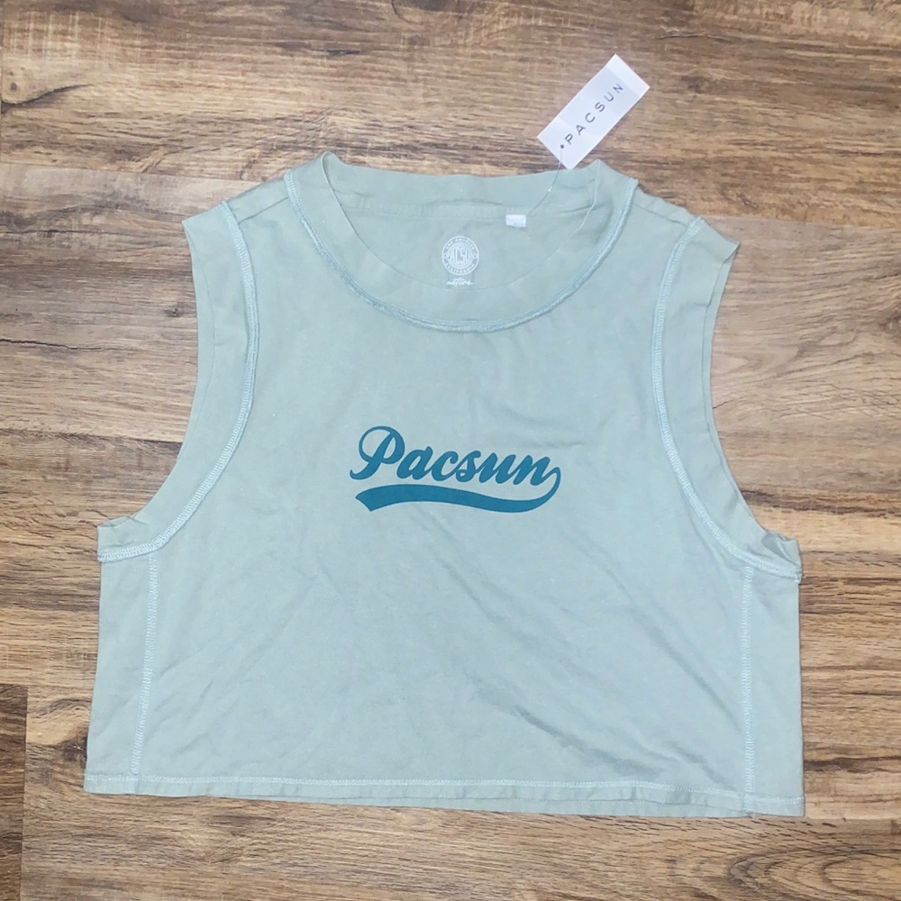 Pacsun Green Cropped Tank